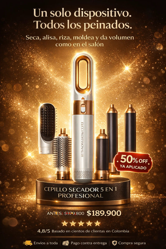 CEPILLO SECADOR 5 EN 1 PROFESIONAL